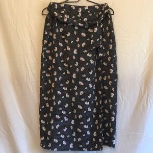 Faux wrap skirt